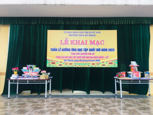 Trường THCS Kỳ Thịnh: Tuần lễ hưởng ứng học tập suốt đời 2022